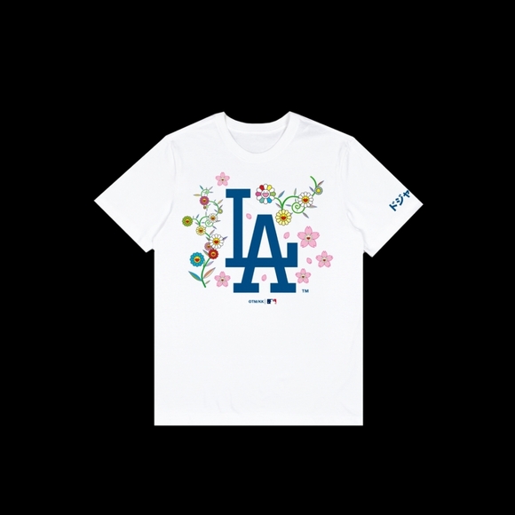 Takashi Murakami x LA Dodgers Tee – Size L, White, BNIP, Sold Out - Picture 1 of 2